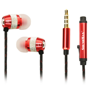 Tai Nghe Soundmax AH306S FV Jack 3.5mm Có Mic Dây 1.2m Chống Ồn Bass Mạnh, Thiết Kế Nhét Tai Thoải Mái Đeo Lâu Không Đau, Hoàn Hảo Cho Nghe Nhạc Sống Động, Gọi Điện Rõ Ràng, Chơi Game Mobile Không Lag, Sản Phẩm Việt Nam Giá Rẻ Chất Lượng Cao