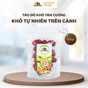 Táo Đỏ Khô Tân Cương 150g Oh! Smile Nuts, nhập khẩu trực tiếp, canh tác hữu cơ vùng Tân Cương, không chất bảo quản, phù hợp cho trẻ em, thanh thiếu niên, người lớn cần bổ sung dinh dưỡng nhanh và hiệu quả