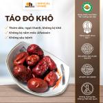 Táo Đỏ Khô Tân Cương 1Kg Oh! Smile Nuts, chọn lựa snack ăn vặt lành mạnh, thay thế bánh kẹo nhiều đường, hỗ trợ tiêu hóa và tăng cường miễn dịch, sản phẩm nhập khẩu uy tín cho gia đình thông thái