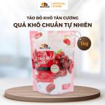 Táo Đỏ Khô Tân Cương 1Kg Oh! Smile Nuts, chọn lựa snack ăn vặt lành mạnh, thay thế bánh kẹo nhiều đường, hỗ trợ tiêu hóa và tăng cường miễn dịch, sản phẩm nhập khẩu uy tín cho gia đình thông thái