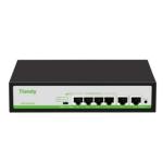 Tiandy TC-P3S06 PoE Switch 6 Cổng 10/100 Mbps, 4 Cổng PoE + 2 Uplink, Auto-MDI/MDIX, Chế Độ VLAN/Extend, Giải Pháp Mạng Camera IP & Văn Phòng Nhỏ – Tăng Cường Hiệu Suất & Độ Bền Cho Hệ Thống An Ninh