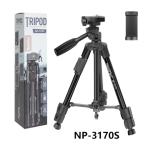 Tripod 3 chân Neepho NP-3170S kèm remote, gậy selfie kiêm chân máy điện thoại, điều chỉnh 3 mức cao, thiết kế bền chắc, nhỏ gọn, dễ mang theo, thích hợp cho vlogger, youtuber, chụp nhóm, quay tiktok
