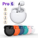 TWS Pro 6 tai nghe Bluetooth không dây, âm trầm sâu, lọc ồn thông minh, tương thích iOS Android, pin lâu, cảm ứng chạm mượt mà, hoàn hảo cho chơi game, xem phim, làm việc và du lịch