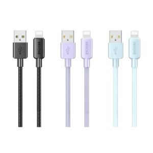 Wekome WDC-03 cáp sạc nhanh Lightning, Micro, Type-C, thiết kế mini size nhỏ gọn, vỏ ngoài chống trầy xước, nhiều màu sắc trẻ trung, phụ kiện chính hãng, tiện lợi khi di chuyển và sử dụng.