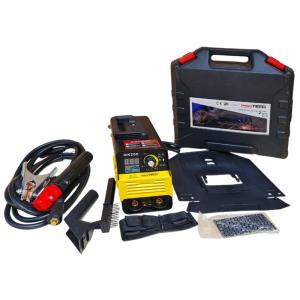 Máy Hàn Que ProTech MK200 Điện Yếu Inverter 200A, Hàn Que Ø2.6-4.0mm Mạnh Mẽ Mối Hàn Ngấu Sâu Ít Xỉ Trên Sắt Thép Inox, Hoạt Động Ổn Định Dải Điện Rộng 160-270V Công Trình Xa Nông Thôn, Quạt Giải Nhiệt Thông Minh Tiết Kiệm Điện Tăng Tuổi Thọ