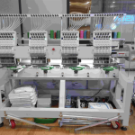 Máy thêu tự động YIZE YZCX-1501, đa kim 9/12/15, tốc độ 1200 vòng/phút, màn hình cảm ứng, thêu mũ áo phông giày dép, đường nét tinh xảo, nâng cao năng suất sản xuất thời trang hiện đại