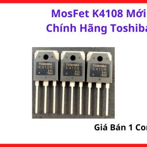MOSFET K4108 Toshiba Chính Hãng, Transistor Công Suất N Channel 500V 20A, TO3P Chịu Tải Cao, Linh Kiện Sửa Máy Hàn Inverter, Nguồn Xung Switching Regulator, Thay Thế MOSFET Công Suất, Độ Rò Thấp, Tản Nhiệt Hiệu Quả