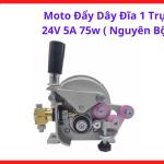 Moto Đẩy Dây Đĩa 1 Trục 24V 5A 75W Nguyên Bộ, Phụ Kiện Máy Hàn MIG Dùng Cho Bộ Cấp Dây Hàn CO2