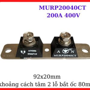 Diode MURP20040CT 200A 400V Mới, Diode Siêu Nhanh Công Suất Cao Cho Máy Hàn Inverter, Máy Cắt Plasma, Bộ Nguồn Xung, Thiết Bị Điện Công Nghiệp Và Hệ Thống Chỉnh Lưu Dòng Lớn