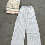 Quần kẻ ống rộng nữ vải đũi nilen nhẹ mát, thoáng khí mùa hè, phong cách Hàn Quốc, dễ phối áo thun, sơ mi, mang lại sự thoải mái và thời trang cho mọi cô gái hiện đại