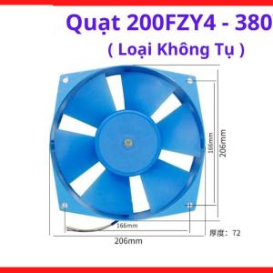 Quạt thổi gió nhà xưởng 380V tiêu chuẩn kỹ thuật cao, quạt 200FZY4 380V loại không tụ, thiết bị điện bền bỉ theo thời gian, giúp tản nhiệt dòng máy móc mạnh mẽ và ổn định cho mọi công trình công nghiệp gia công lớn