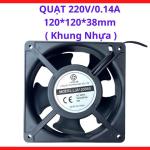 Quạt hướng trục lớn 220v cho kỹ sư cơ điện, quạt 220V 0.14A 120x120x38mm khung nhựa cao cấp, phụ kiện chịu nhiệt và chống mài mòn tốt, giải pháp lắp đặt tin cậy cho mọi hệ thống điện tử quy mô hiện nay