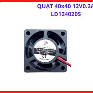 Quạt hướng trục mini kích thước 40x40 12V 0.2A tản nhiệt nhanh chóng, thiết kế chuẩn xác dễ dàng lắp đặt thay thế cho linh kiện máy móc cũ kỹ