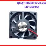 Thiết bị quạt hút gió 60mm độ dày 15mm điện áp 12V dòng điện 0.25A, chuyên dụng tản nhiệt bộ nguồn nhỏ và các hệ thống máy móc tự động hóa mini
