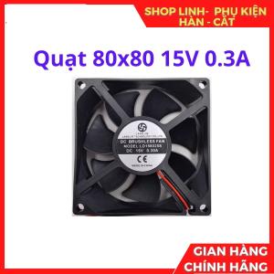 Quạt tản nhiệt linh kiện điện tử 80mm 15V 0.3A hiệu suất cao, làm mát nhanh chóng cho các hệ thống mạch điện và thiết bị công nghệ đặc thù