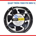 Quạt hướng trục công nghiệp GX150 5 380V 0.12A lưu lượng gió ổn định, thiết kế khung kim loại chắc chắn chịu nhiệt tốt cho các dây chuyền sản xuất lớn