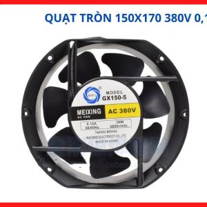 Quạt hướng trục công nghiệp GX150 5 380V 0.12A lưu lượng gió ổn định, thiết kế khung kim loại chắc chắn chịu nhiệt tốt cho các dây chuyền sản xuất lớn