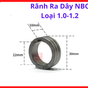 Rãnh Ra Dây NBC Loại 1.0-1.2 Loại 30mm, Con Lăn Kéo Dây Máy Hàn MIG CO2, Phụ Kiện Máy Hàn Giúp Cấp Dây Ổn Định Và Giảm Giật Dây Khi Hàn