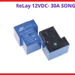 Relay Songle 12VDC 30A Công Suất Cao, Relay Điện Từ Chịu Tải Lớn 250VAC, Dùng Cho Máy Hàn Inverter, Máy Bơm, PLC, Tủ Điện Điều Khiển Và Hệ Thống Tự Động Hóa