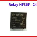Relay Hongfa HF36F 24V 10A, Linh Kiện Relay Điện Từ Chuyên Dụng, Thiết Kế Kín Chống Bụi, Dễ Thay Thế Trong Máy Hàn, Mạch Điện Tử Và Tủ Điều Khiển, linh kiện máy hàn.