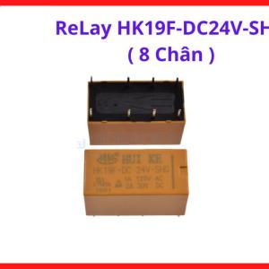 Relay HK19F DC24V 8 chân DPDT relay tín hiệu PCB mount 24V relay điện cơ điều khiển mạch điện tử automation công nghiệp nhẹ thiết bị đóng cắt tín hiệu board mạch thay thế linh kiện sửa chữa thiết bị