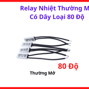 Relay Nhiệt KSD301 Có Dây 80 Độ, Công Tắc Nhiệt 10A 250V Thường Mở, Đóng Ngắt Theo Nhiệt Độ Cho Máy Hàn Và Thiết Bị Gia Nhiệt, linh kiện máy hàn.