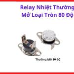 Công Tắc Nhiệt Tròn 80 Độ NO, Relay Nhiệt Điều Khiển Quạt Tự Động, Cảm Biến Nhiệt Cơ Khí Cho Thiết Bị Điện Và Điện Tử, linh kiện máy hàn.