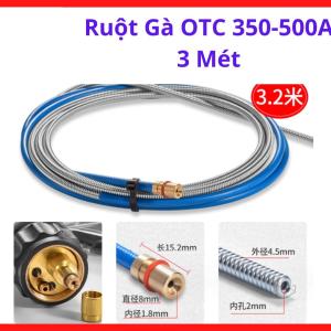 Ruột Gà OTC 350A 500A 3 Mét, Liner Súng Hàn MIG Pana, Dẫn Dây Mượt, Phụ Kiện Hàn MIG CO2 Cho Xưởng Cơ Khí