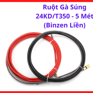 Ruột Gà Máy Hàn 24KD T350 5M, Binzen Liền, Dây Dẫn Hàn MIG CO2 Cho Súng Hàn Công Suất Trung Bình Và Cao, Phụ Kiện Hàn Cắt Giúp Dây Hàn Chạy Ổn Định, Hạn Chế Rít Dây Trong Quá Trình Hàn Liên Tục, Kho Linh Kiện Máy Hàn