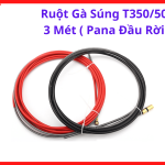 Ruột Gà Súng T350/500 3 Mét Pana Đầu Rời, Phụ Kiện Súng Hàn MIG CO2 Dẫn Dây Hàn Ổn Định, Chống Kẹt Dây Và Rối Dây Hàn, Dùng Cho Mỏ Hàn MIG 350A 500A Trong Xưởng Cơ Khí Và Gia Công Công Nghiệp