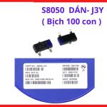 Transistor NPN S8050 J3Y Dán, Gói 100 Con, Linh Kiện Điện Tử Chuyển Mạch Tốc Độ Cao, Mạch Khuếch Đại Và Hệ Thống Tự Động Hóa