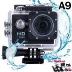 Camera Hành Trình Full HD A9 – Sport Cam 1080p Gắn Xe Máy, Mũ, Góc Rộng 140°, LCD 1,5″, Thiết Kế Nhựa ABS, Pin Li-ion, Chống Nước, Ghi Hình Hành Trình An Toàn & Phượt Bằng Chứng Thực