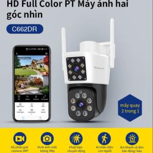 GIÁM SÁT CHUYÊN SÂU, Camera Wifi VStarcam CS662DR 2 Mắt – Quay 350°, Nghiêng 90°, Nhận Diện AI, Quay Màu Ban Đêm, Lưu TF 256GB – Không Bỏ Lỡ Khoảnh Khắc