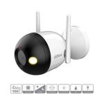 AN NINH SẮC NÉT, Dahua 4MP DH F4C PV LED camera wifi thân phát hiện con người & chuyển động, ánh sáng kép ban đêm 30m, nén H.265+, đàm thoại 2 chiều, báo động tự động