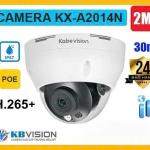Camera Dome IP Kbvision KX-A2014N, độ phân giải 1080P, cảm biến Sony SNR1s, hồng ngoại 30m, ONVIF, P2P, ghi hình siêu nét ban đêm, phù hợp cho nhà ở, văn phòng, cửa hàng và nhà xưởng