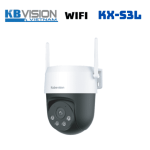 Camera PT Kbvision KX S3L 3MP, ống kính cố định 4mm, góc 83°, ánh sáng kép 30m, phát hiện người & xe (IVS, SMD), đèn + còi cảnh báo và Auto Tracking – giám sát chuyên nghiệp 24/7