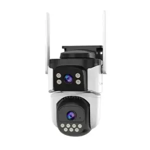 VStarcam CS621DR Camera IP Wifi 2 mắt 5MP / 3MP, ánh sáng kép “full color”, AI human detection, alarm đèn & siren, góc 91°, lưu 256GB, IP66 chống nước – bảo vệ gia đình khỏi góc chết