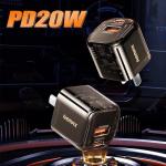 Cốc sạc Remax RP-U101 20W, Sạc Nhanh Hiệu Quả, Bảo Vệ Thiết Bị, Mini Gọn Nhẹ, Tương Thích iPhone Android iPad, Du Lịch, Công Tác, Văn Phòng, Học Tập, Game, Truyền Dữ Liệu Ổn Định, Chống Quá Tải