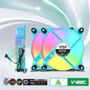 Fan Case VSP V400C Blue LED, Quạt Tản Nhiệt 12cm Hiệu Suất Cao, Giảm Nhiệt Tối Ưu Cho PC Gaming