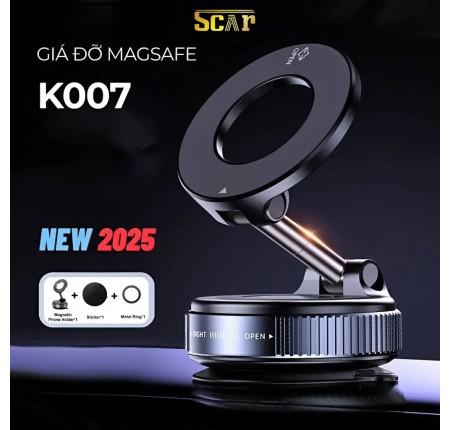 Giá Đỡ Điện Thoại Xe Hơi K007, Hít Nam Châm Siêu Mạnh, Xoay 360 Độ, Gắn Taplo Hoặc Kính Lái, Giữ Chắc Mọi Dòng Smartphone, Lái Xe An Toàn Và Tiện Lợi Hơn Bao Giờ Hết