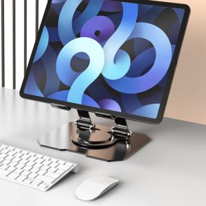 Giá đỡ L08 xoay 360° kim loại – đế giữ điện thoại & iPad, kẹp chắc chắn, thiết kế gọn nhẹ