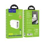 HOCO C102A Cốc sạc nhanh, Sạc 2 cổng USB, Công suất 20W, Hỗ trợ sạc nhanh PD QC, Tương thích iPhone iPad Samsung, Chống quá nhiệt, Gọn nhẹ, An toàn bảo vệ pin