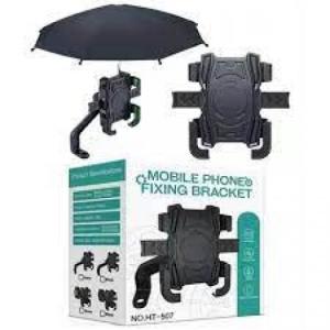 Kẹp Điện Thoại Xe Máy HT-507 Có Dù Che Mưa – Giá Đỡ Kẹp Chắc Chắn, Chống Nước
