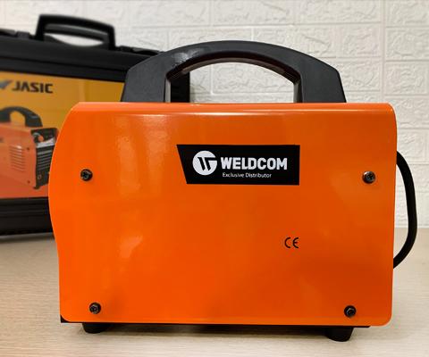 Máy hàn que Jasic Ares 120 inverter IGBT 120A, hàn que 1.6–3.2 mm, hàn 2.5 mm liên tục hiệu suất 100%, thiết kế hộp vali gọn nhẹ