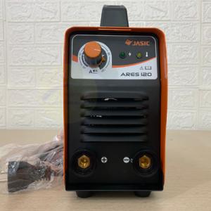 Máy hàn que Jasic Ares 120 inverter IGBT 120A, hàn que 1.6–3.2 mm, hàn 2.5 mm liên tục hiệu suất 100%, thiết kế hộp vali gọn nhẹ