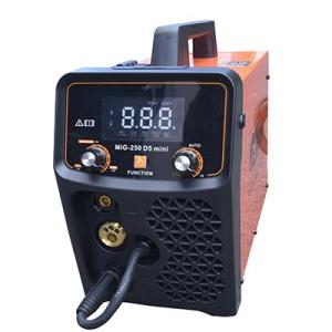 Máy hàn MIG 250 D5 Mini EDON, Inverter IGBT đa PCB, hàn MIG/MAG & MMA, dòng MIG 10-250A & que 50-160A, công suất ~8KVA, vỏ kim loại nhẹ, hiệu suất cao, mối hàn đẹp ổn định cho xưởng & DIY