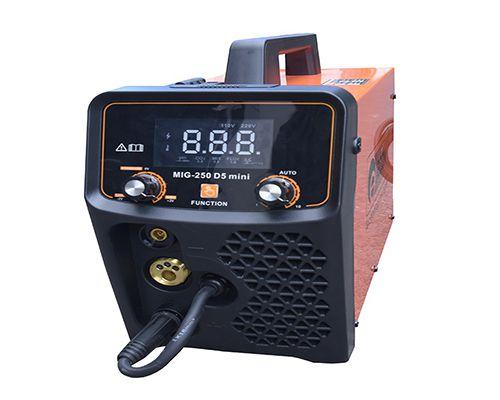 Máy hàn MIG 250D Mini EDON, Inverter IGBT đa PCB, hàn MIG/MAG & MMA, dòng MIG 10-250A & que 50-230A, dùng dây 0,8-1,0mm cuộn 1-5kg, nguồn 220V 1 pha, hiệu suất 85%, mối hàn đẹp & ổn định cho tiệm & xưởng