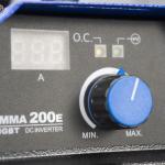 Máy hàn mini RILAND MMA 200E, công nghệ Richip + IGBT, dòng 40-140A, hàn que Ø1,6-3,2mm, nhẹ 2kg, chống dính que, tản nhiệt thông minh, thích hợp hàn di động & công trình