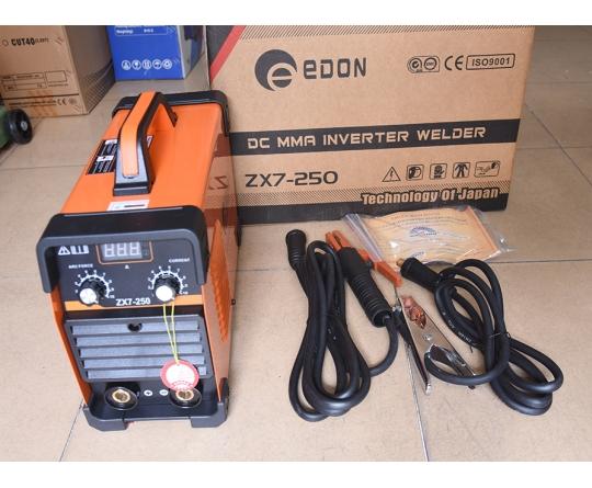 Máy hàn que EDON ZX7-250, công nghệ IGBT inverter, dòng hàn mạnh, tiết kiệm điện, mối hàn đẹp, dùng cho thợ cơ khí chuyên nghiệp