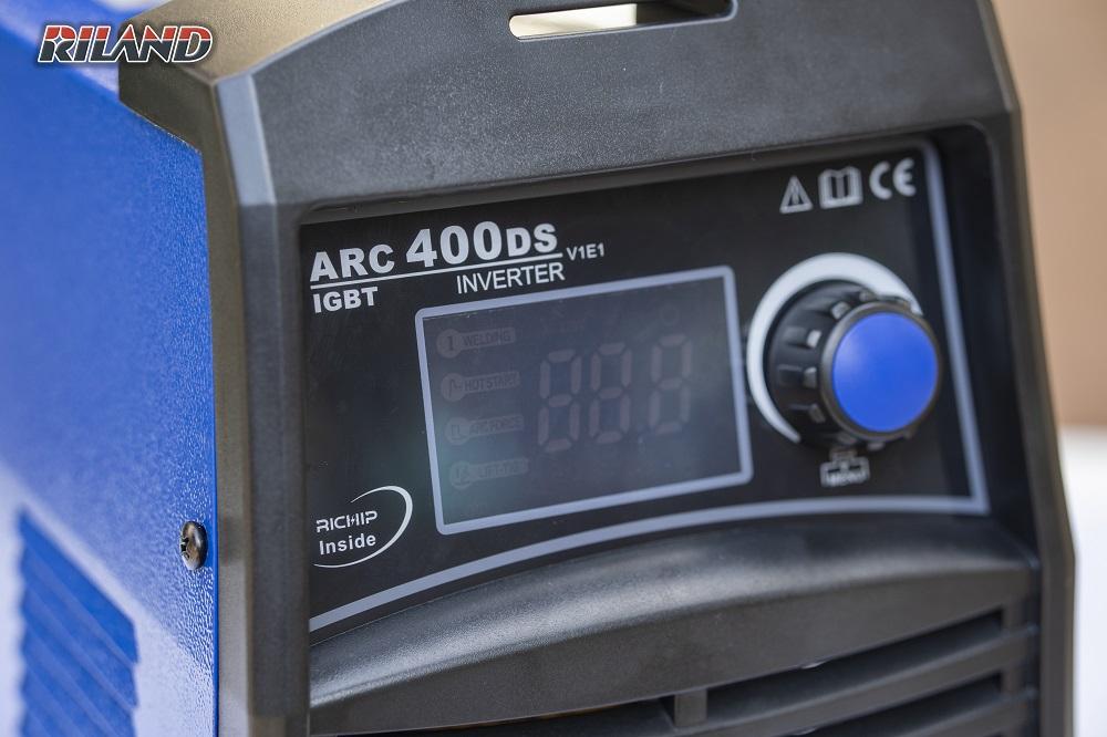 Máy Hàn Que RILAND ARC 400DS, Hàn Que Ø4mm, Inverter IGBT Công Nghệ Cao, 220V/380V, Hiệu Suất Nâng Cao, Chống Dính Que, Tiết Kiệm Điện